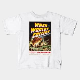 When Worlds Collide 1951 Retro Sci Fi Film Classic Movie Kids T-Shirt